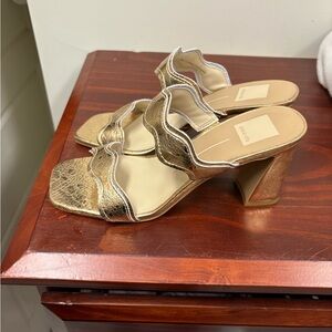 Gold Heeled Sandals